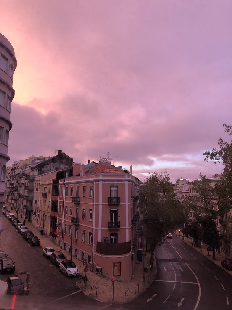 Sonnenaufgang Lissabon